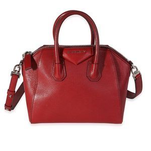 Givenchy Red Goatskin Mini Antigona Bag